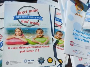 ulotka o bezpieczeństwie nad wodą