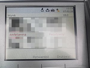 Pozytywny wynik badania na amfetaminę