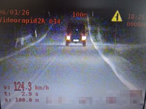 Zarejestrowane przekroczenie prędkości