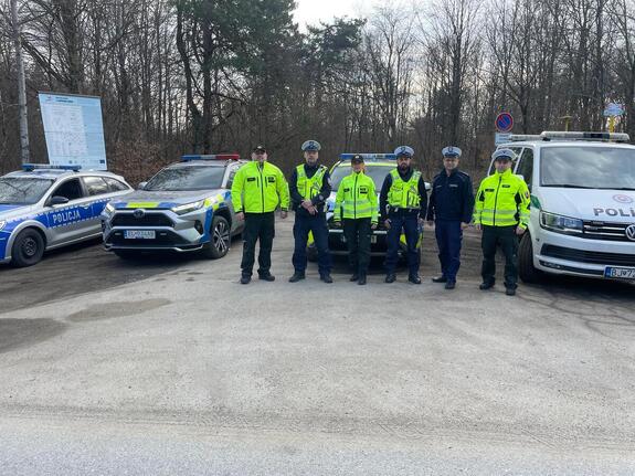Jasielscy i słowaccy policjanci podczas wspólnej służby