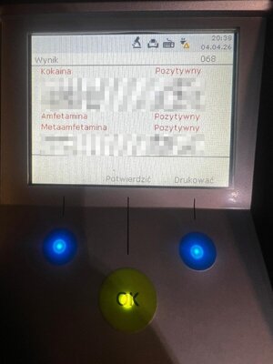 Wynik badania na narkotyki