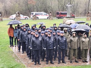 droga krzyżowa służb mundurowych w Zwierzyniu