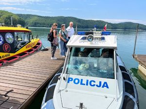 działania profilaktyczne nad wodami Jeziora Solińskiego w Polańczyku