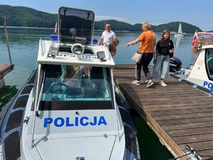 działania profilaktyczne nad wodami Jeziora Solińskiego w Polańczyku