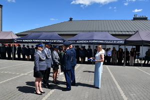 uroczystość Święta Policji w Komendzie Powiatowej Policji w Lesku