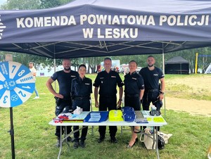 piknik profilaktyczny "Kreci mnie bezpieczeństwo w lecie" w Polańczyku, sobota 2 sierpnia 2025