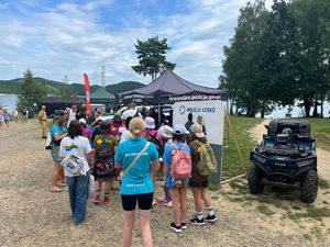 piknik profilaktyczny "Kreci mnie bezpieczeństwo w lecie" w Polańczyku, sobota 2 sierpnia 2025