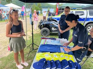 piknik profilaktyczny "Kreci mnie bezpieczeństwo w lecie" w Polańczyku, sobota 2 sierpnia 2025