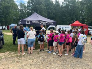 piknik profilaktyczny "Kreci mnie bezpieczeństwo w lecie" w Polańczyku, sobota 2 sierpnia 2025