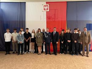 rozpoczęcie roku szkolnego w ZSTiA- klasa mundurowa