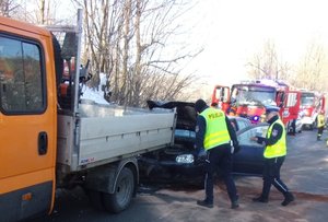 wypadek drogowy w miejscowości Wołkowyja