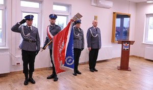 Na zdjęciu poczet sztandarowy Komendy Powiatowej Policji w Lubaczowie.