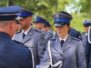 Uczestnicy obchodów Święta Policji w Mieleckiej jednostce policji