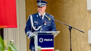 Uczestnicy obchodów Święta Policji w Mieleckiej jednostce policji