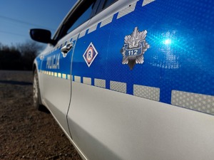 widok części policyjnego radiowozu, Fot. KPP NISKO