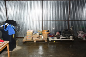 mieszanka cementu na palecie