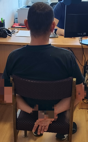 Na zdjęciu widoczny jest sprawca kradzieży