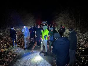 marsz charytatywny z udziałem funkcjonariuszy KMP