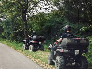 Policjanci Oddziału Prewencji w Rzeszowie każdego dnia pełnią służbę w powiecie sanockim