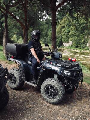 Policjanci Oddziału Prewencji w Rzeszowie każdego dnia pełnią służbę w powiecie sanockim