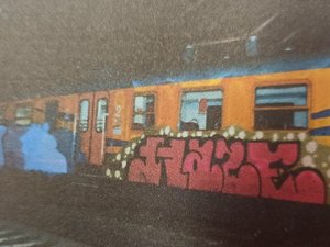 Graffiti na wagonach kolejowych