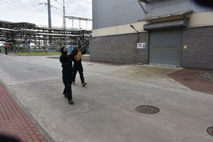 Policjanci podczas ćwiczeń