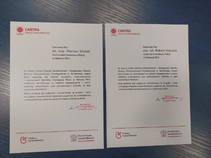 Policjanci podczas konferencji