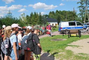 Policjanci podczas działań