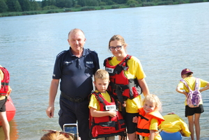 Policjanci podczas działań