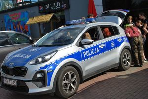 Policjanci podczas działań