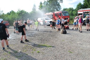 Policjanci podczas działań