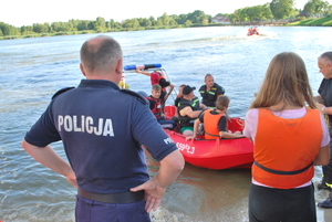 Policjanci podczas działań