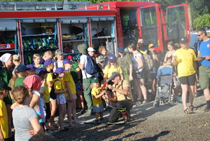 Policjanci podczas działań