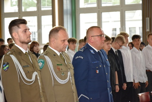 Komendant podczas uroczystości