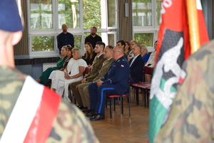 Komendant podczas uroczystości