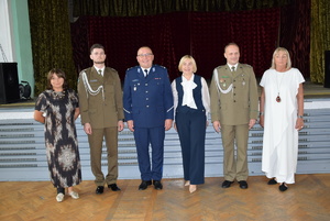 Komendant podczas uroczystości