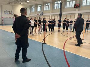 Uczniowie podczas testu