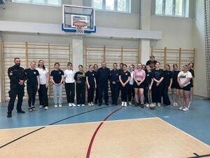 Uczniowie podczas testu