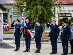Funkcjonariusze podczas święta