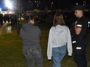 Policjanci podczas zabezpieczenia festiwalu