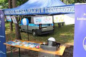 Piknik dla dzieci i młodzieży &quot;Kręci mnie bezpieczeństwo nad wodą&quot;- tym razem nad Zalewem w Gorzycach.