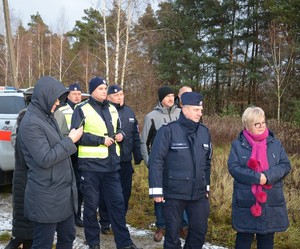 Insp. Jacek Juwa  Zastępca Komendanta  Wojewódzkiego Policji w Rzeszowie podczas ćwiczeń obronnych Przybyłów 24.