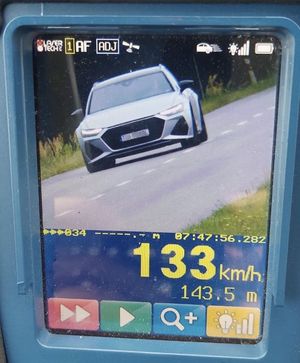 Miał na liczniku 131 km/h.