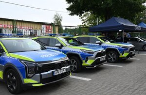 Policjanci podczas działań