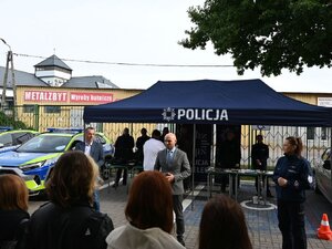 Policjanci podczas działań