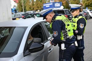 Policjanci podczas działań