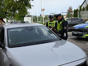 Policjanci podczas działań