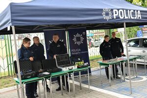 Policjanci podczas działań