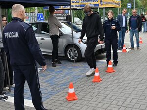 Policjanci podczas działań