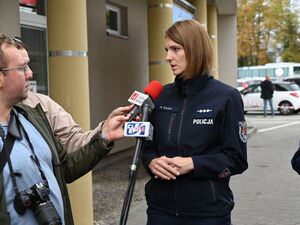 Policjanci podczas działań
